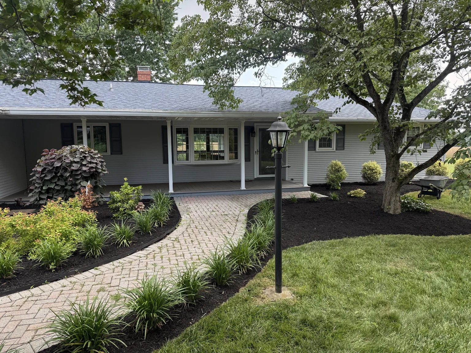 Front entrance landscape refresh