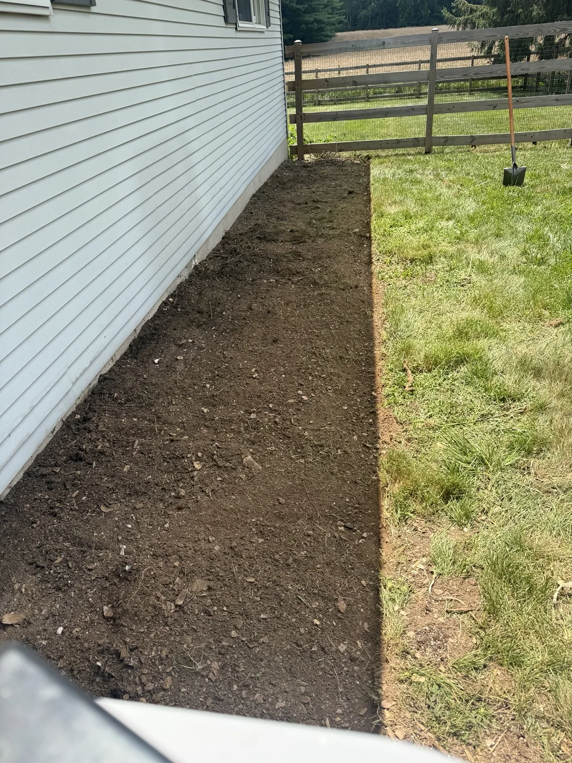 Bare side bed before finishing